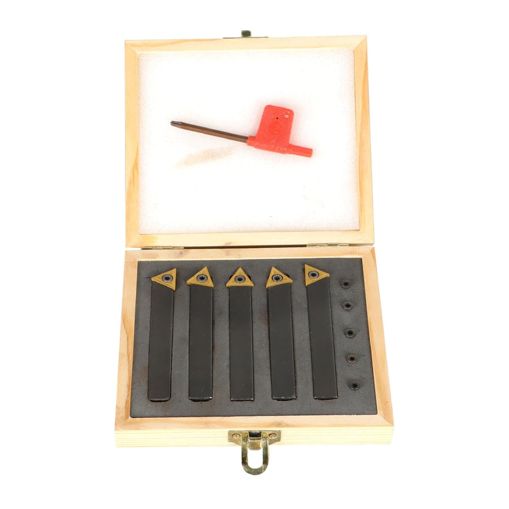 kimllier 5Pcs 1/2 Inch Indexable Carbide Lathe Turning Tool Holder