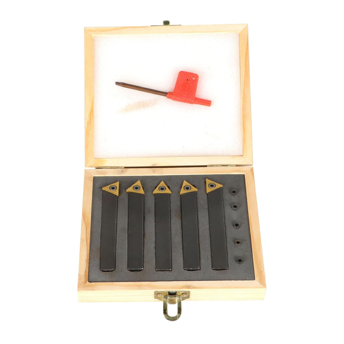 kimllier 5Pcs 1/2 Inch Indexable Carbide Lathe Turning Tool Holder