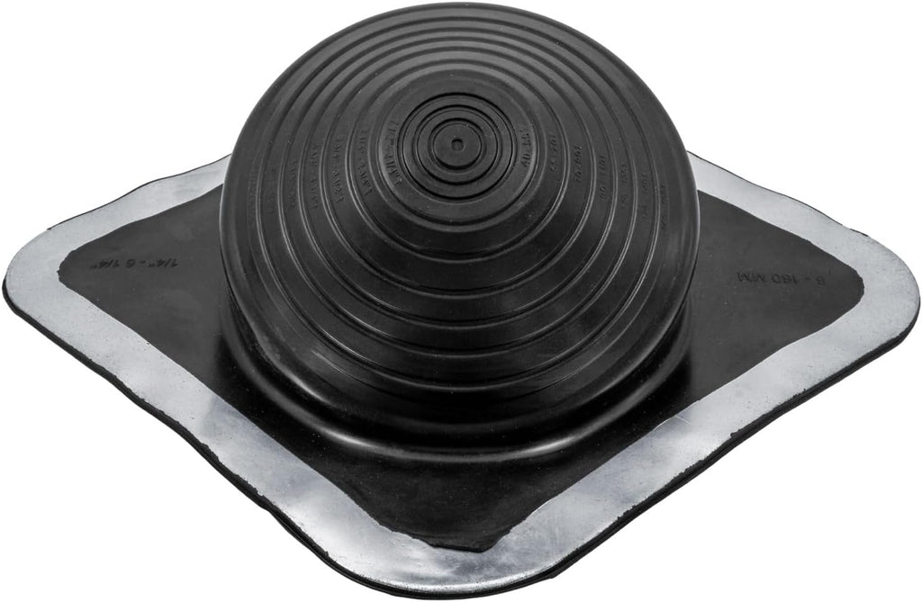 Hi-Pitch #3 Black EPDM High Pitch Roof Flashing. Steep Slope Metal Roof Flexible Flashing.