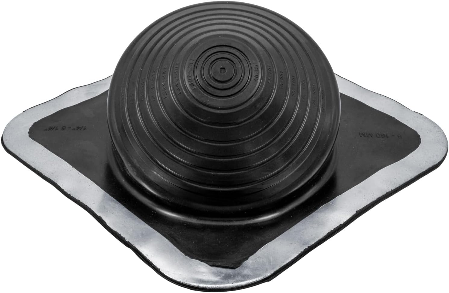 Hi-Pitch #3 Black EPDM High Pitch Roof Flashing. Steep Slope Metal Roof Flexible Flashing.