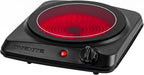 Electric Infrared Single Burner, 1000W Hot Plate, Black BGI101B