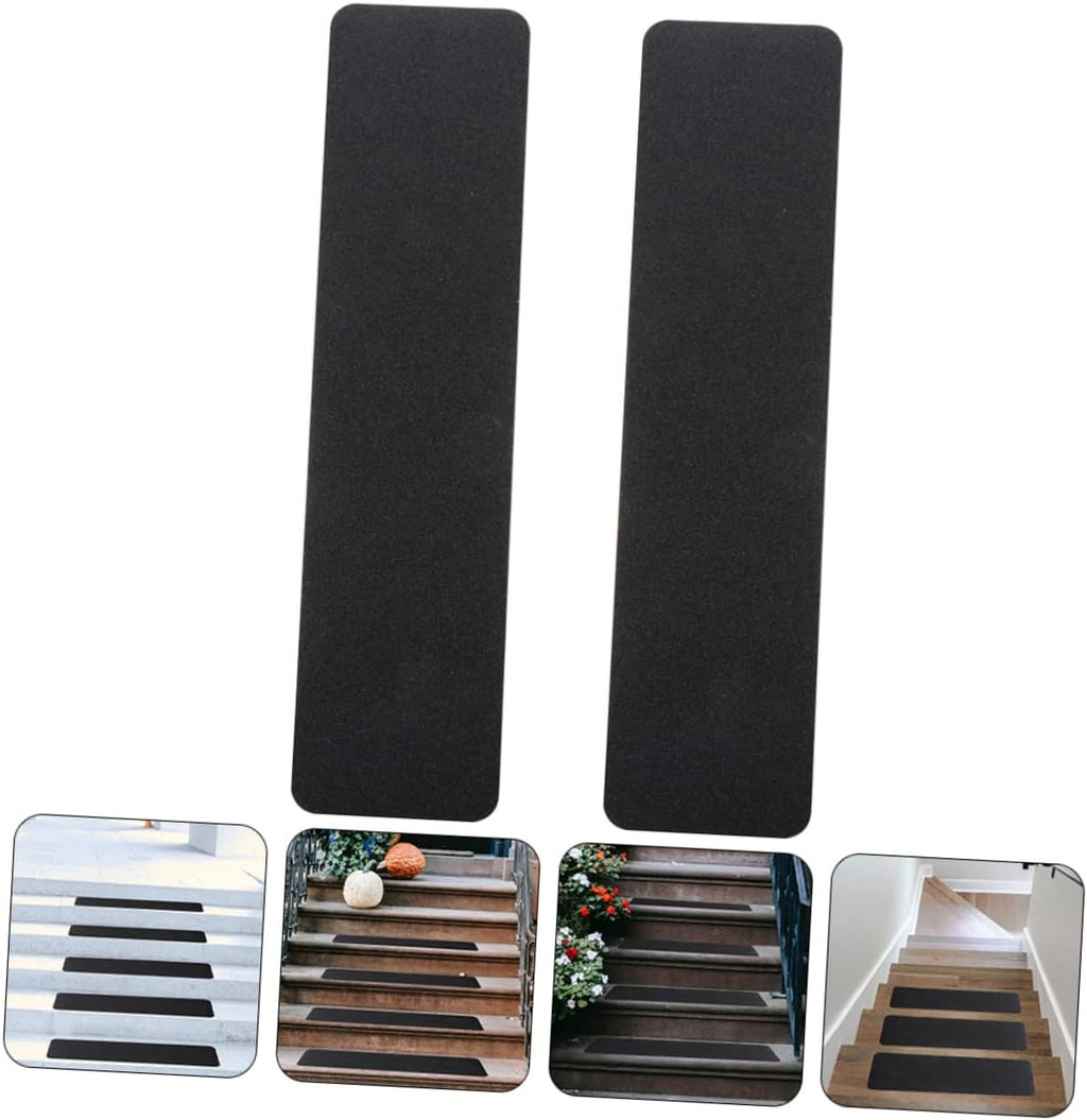 Black PVC Non Slip Safety Grip Tape for Stairs 2pcs