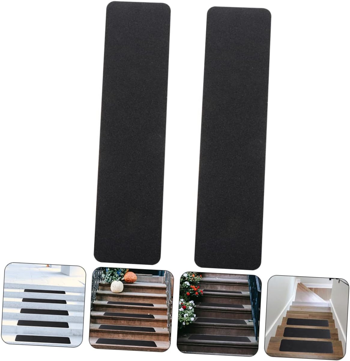 Black PVC Non Slip Safety Grip Tape for Stairs 2pcs