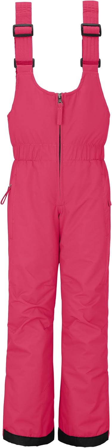 Girls Ski Pants Winter Snow Bibs Kids Insulated Snowboarding Overall | Waterproof 10,000mm,Adjustable straps,Elastic