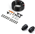 Compressed Air Piping System 3/4" x 100 feet HDPE Aluminum Air Line Kit Air Compressor Hose kit for Shop Garage 200PSI and 2 Pack 3/4 inch Straight Air System Fittings with 3/4" Male NPT Thread