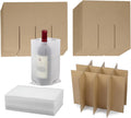 6 Set Glass Divider Kits for Moving Boxes, Kitchen Dish Packing Kit with 72 pcs Foam Pouches Fits in 16 x 12 x 12