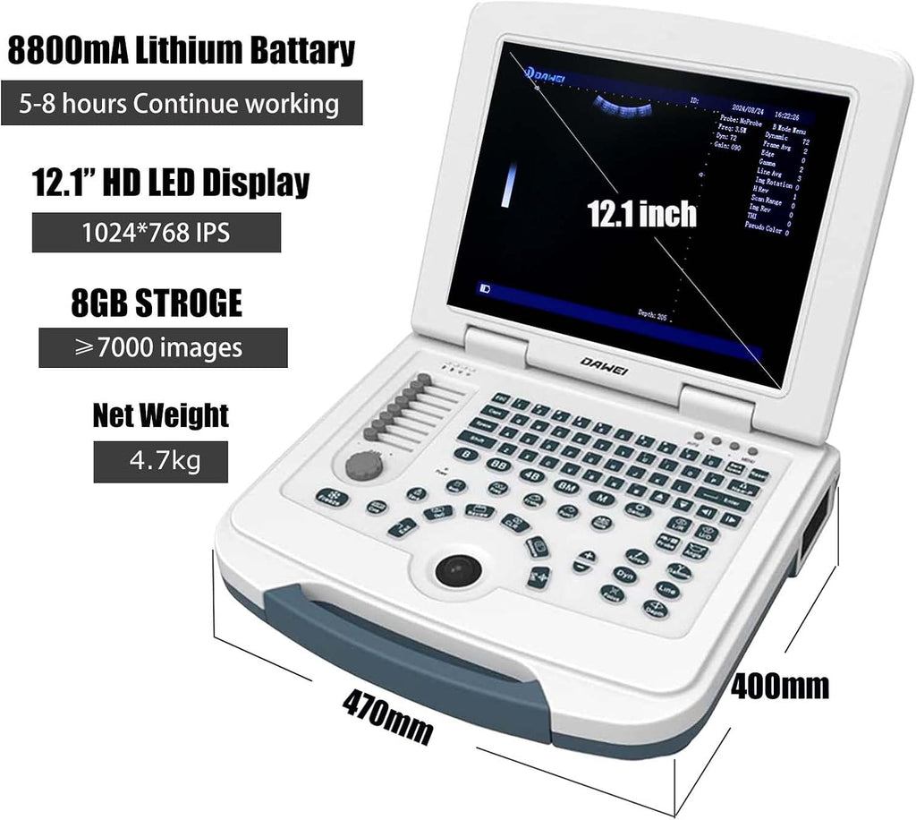 Mu10 Veterinary Ultrasound Machine Scanner with Waterproof Probe B,BB,BM,4B for Vet Ultrasound Scanner Animals