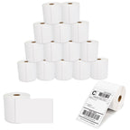 16 Rolls 4" x 6" Direct Blank Thermal Shipping Labels with 450/Roll