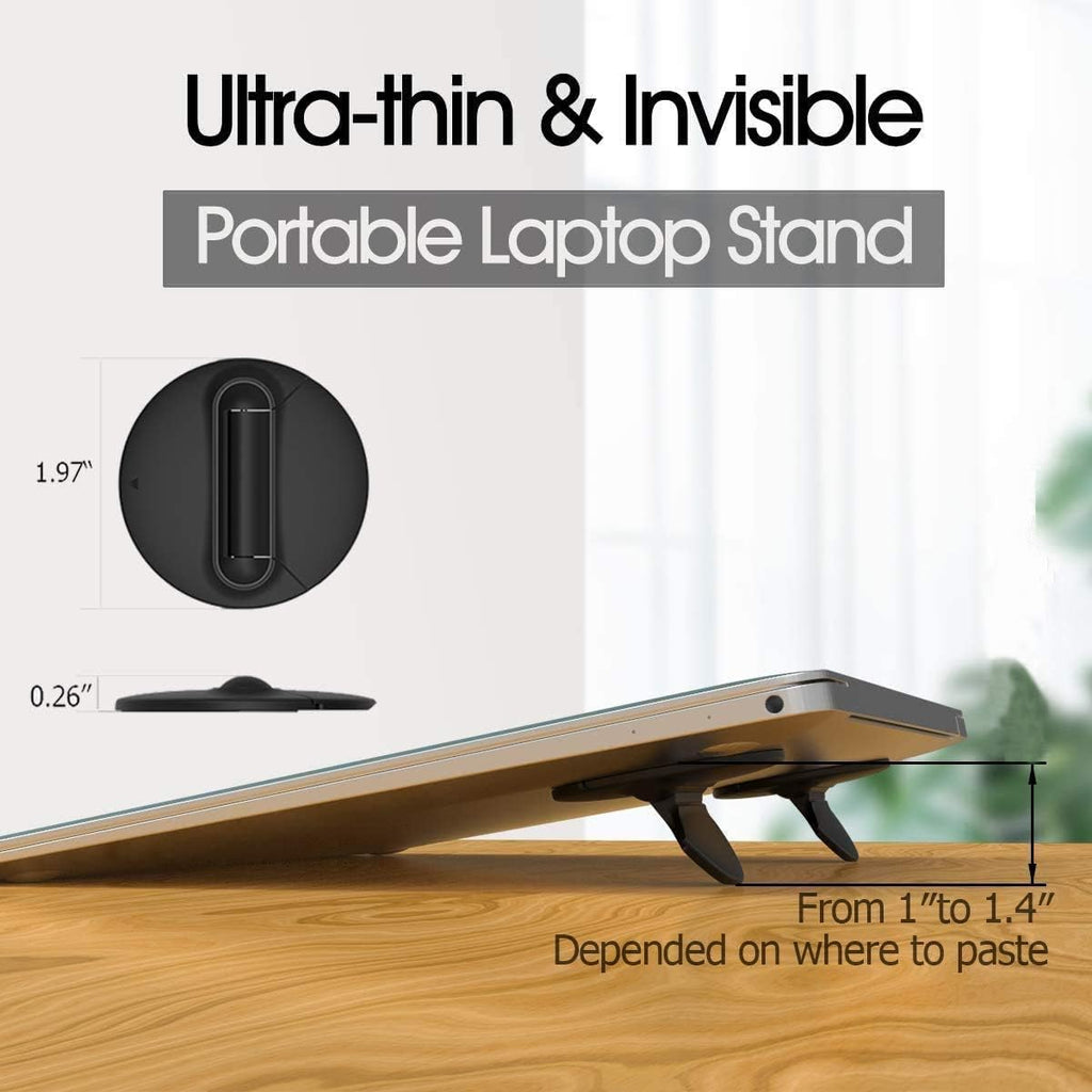 Portable Mini Laptop Stand for Desk Foldable Invisible Laptop Riser Lightweight Universal Ventilated Notebook Stands