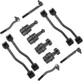 12PCS for 1999-2004 Jeep Grand Cherokee Front Outer Tie Rods + Front & Rear Sway Bars + Upper Lower Ball Joints Suspension Kit K3134 K3185 K3201 K3202 ES3472 ES3473 ES3474 ES3475