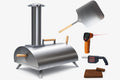 Portable Wood-Fired Pizza Oven Kit, 800°F, 13" Stone