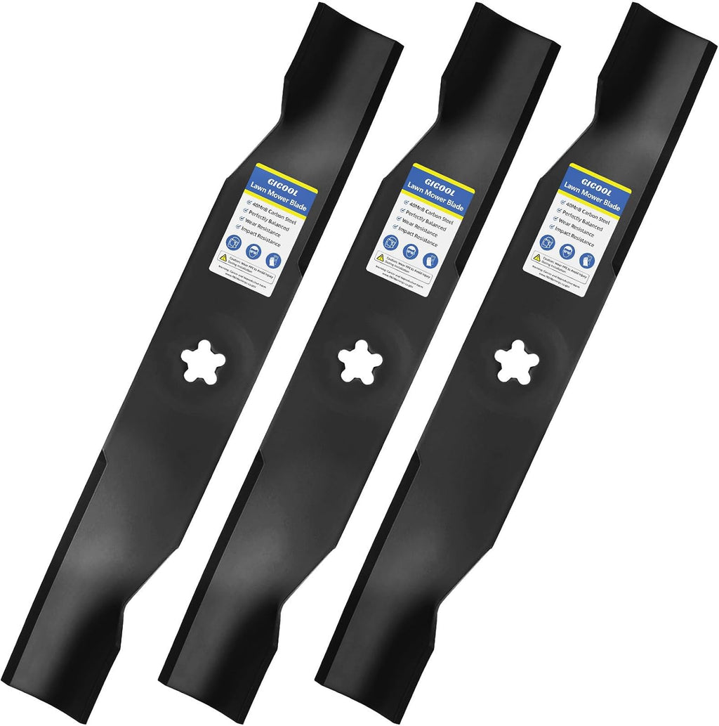 GICOOL Z248F 48 Inch Deck Mower Blades for Husqvarna, Replace 532180054