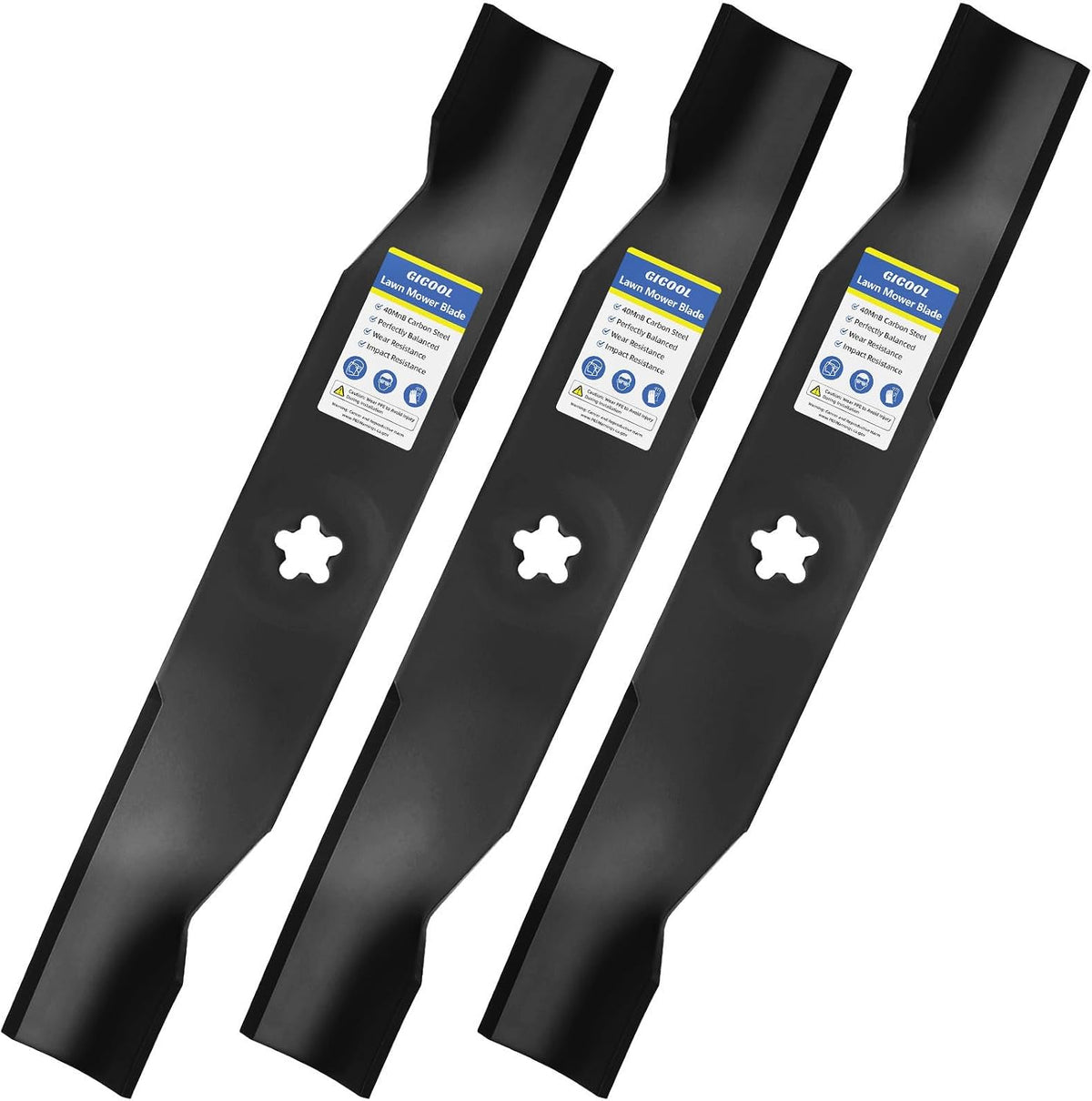 GICOOL Z248F 48 Inch Deck Mower Blades for Husqvarna, Replace 532180054