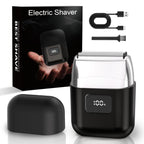 Electric Foil Shavers for Men: IPX7 Waterproof, 2-Speed Modes