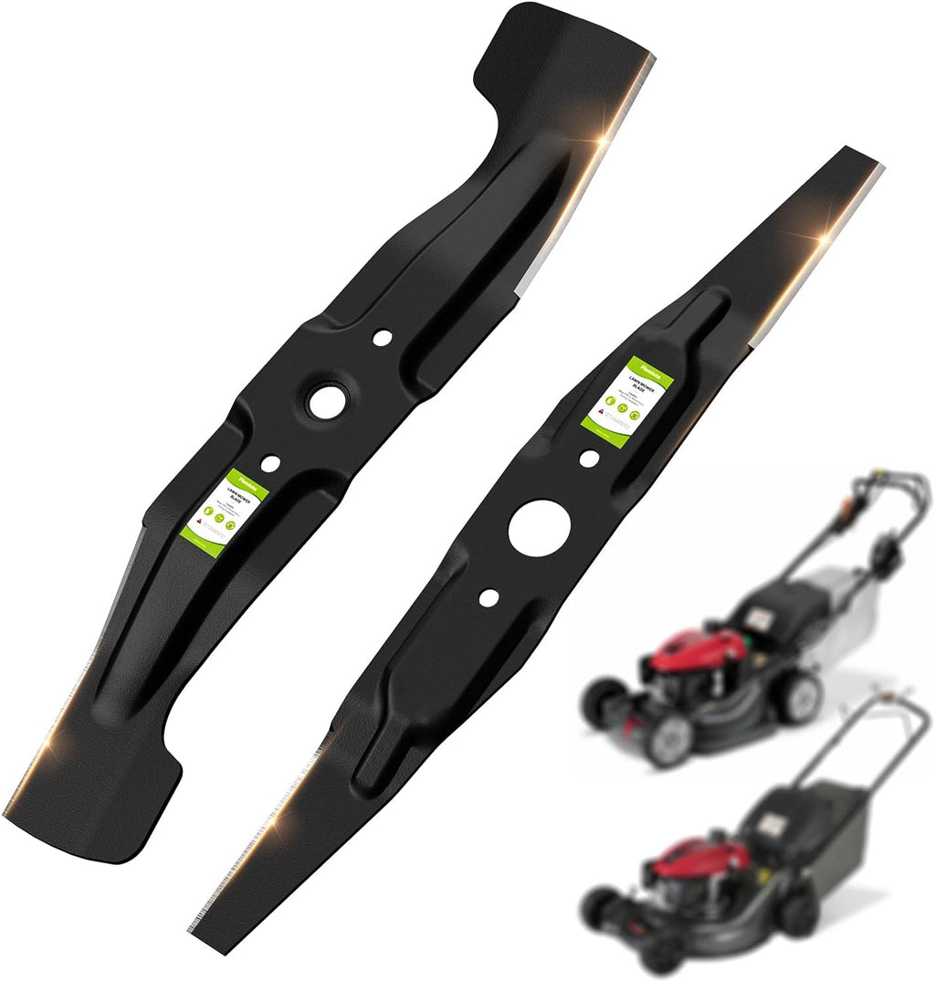 Lawn Mower Blades for Honda HRR216 HRR216K9 VKA VYA, HRX217, High Lift Mulching Blades for Walk Behind Mowers, 21" Twin Blade Set Replaces OEM no. 72531-VH7-000 & 72511-VH7-000 (Set of 2)