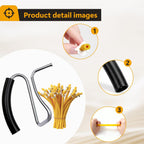 Stainless Steel California Castration Bander with 30 Pcs Bands, Professional Bloodless Castration Banding Tool Kit