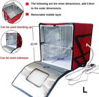 Foldable Dough Proofer for Sourdough, Temperature Control Heating Cabinet for Bread Fermentation, Yogurt Maker Box