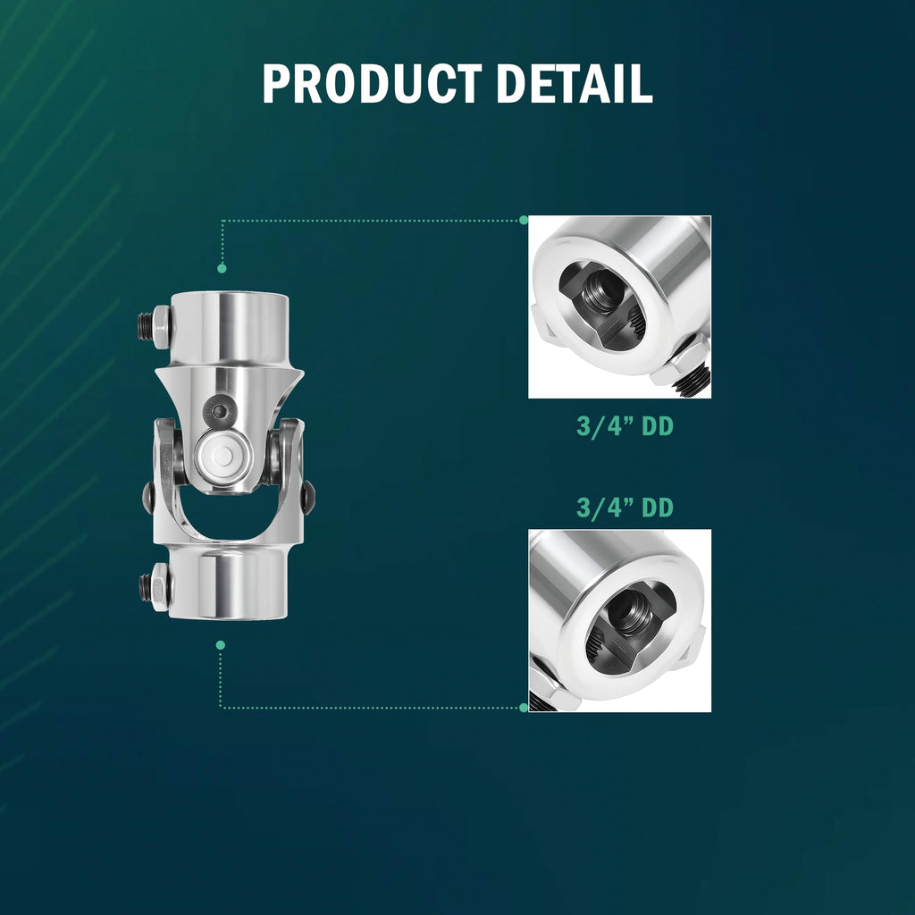 HEATFORGE 3/4" DD × 3/4" DD Universal U Joint for Steering Shaft