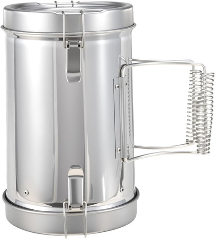 Stainless Steel Charcoal Chimney Starter | BBQ Chimney Starter for Charcoal Grill and Barbecues, Compact Outdoor
