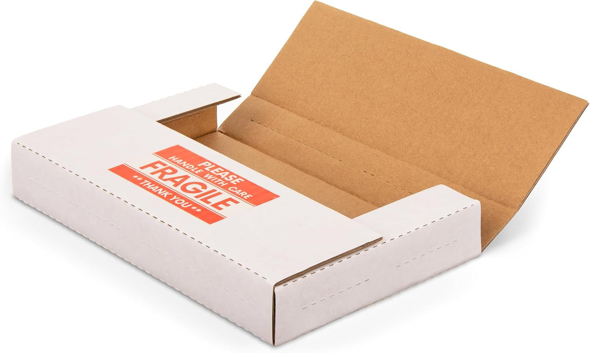 9x6x1.3 inch Cardboard Box for Shipping DVD, CD, Book, 50 Pack