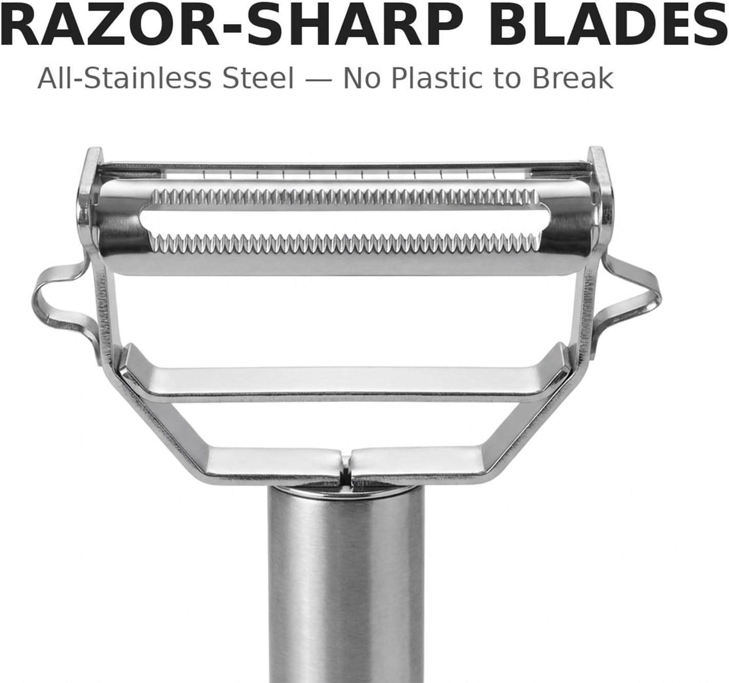 Potato Apple Vegetable Peeler Julienne Peeler for Kitchen - 3 in 1 Y Peeler for Fruit Veggie Carrot Cucumber