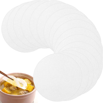 300 Sheets Oil Absorbing Paper for Kitchen, 7.87x7.87 Inch Round Food-Grade Grease Blotting Sheets, Quickly Absorb