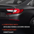 LED Tail Light Compatible With 2018-2022 Honda Accord Sedan Outer Passenger