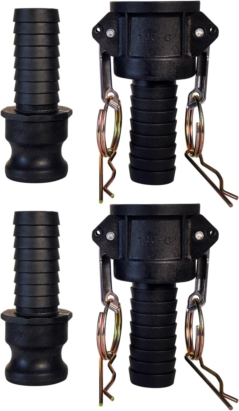 Camlock Fittings 1" Type C & E Polypropylene Cam Groove Hose Fitting