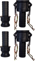 Camlock Fittings 1" Type C & E Polypropylene Cam Groove Hose Fitting