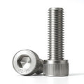 M5 x 25mm (50 Pack) Socket Head Cap Screws, 304 Stainless Steel Bolts with Hex Spanner, Allen Socket Drive, Full Thread, Bright Finish