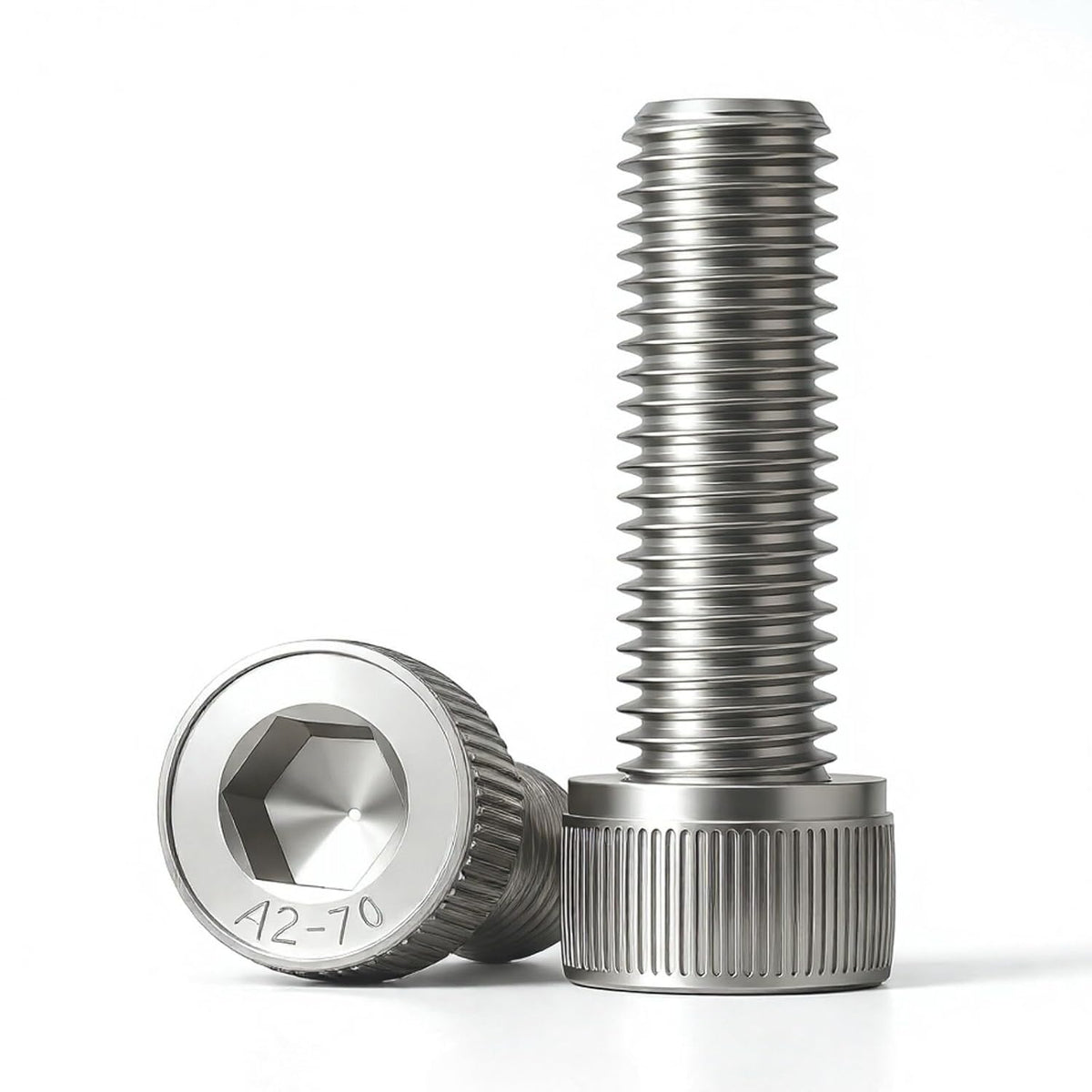 M4 x 8mm (50 Pack) Socket Head Cap Screws, 304 Stainless Steel Bolts with Hex Spanner, Allen Socket Drive, Full Thread, Bright Finish