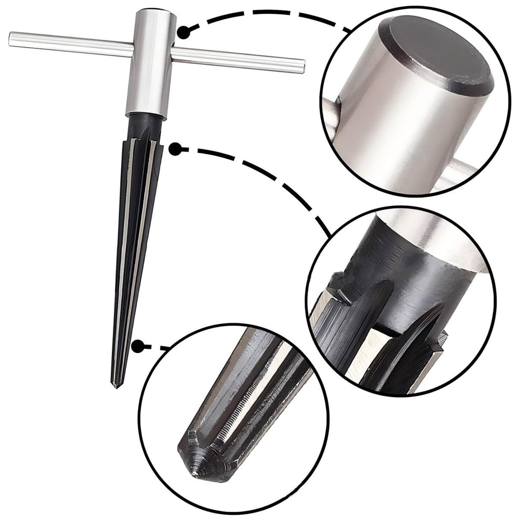 Wolfride 2Pcs T Handle Tapered Hand Reamer Set, 3-13mm & 5-16mm