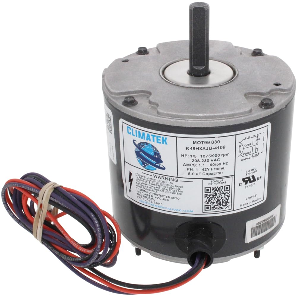 ClimaTek Condenser Fan Motor Replaces Lennox 43W49 43W4901 97M49 97M4901