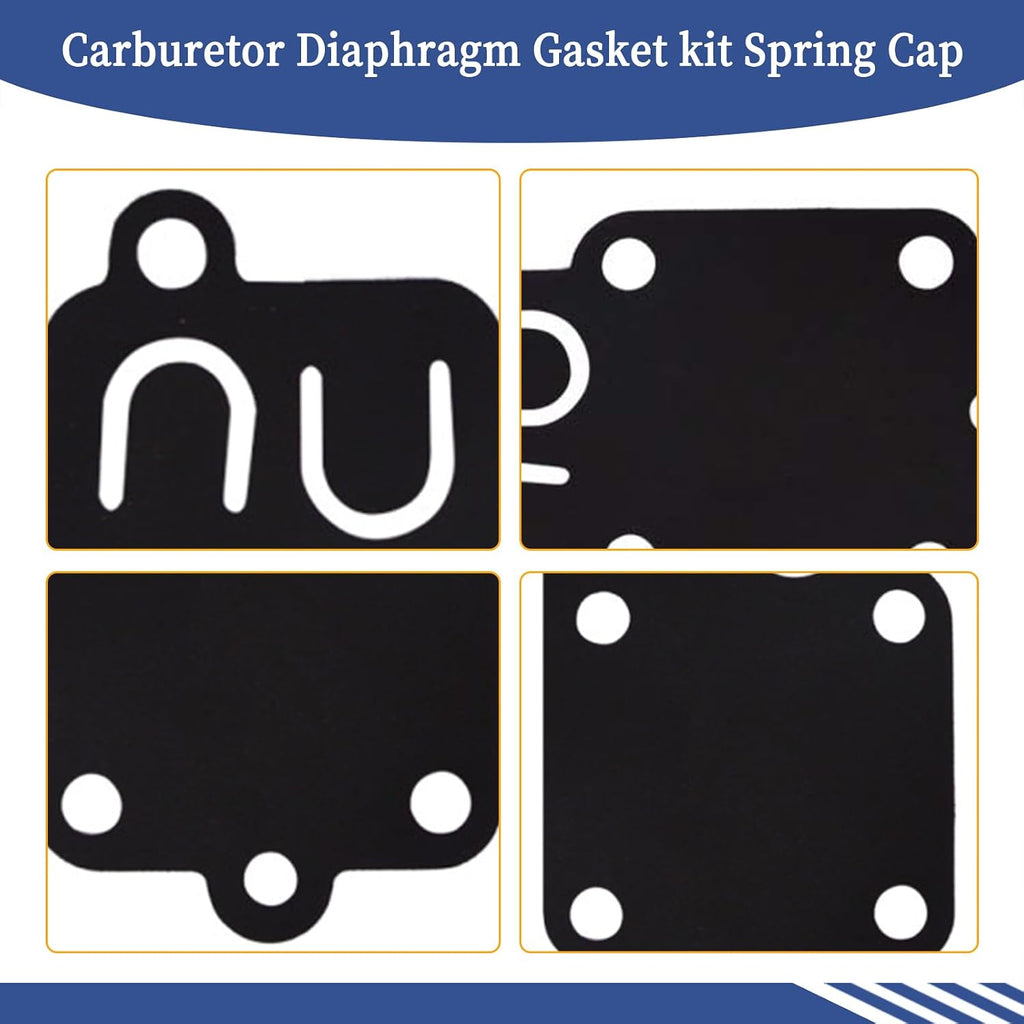 Carburetor Diaphragm Gasket kit Fit for Spring Cap 2Hp Thru 5Hp Horizontal Engines, 270026 272538 272538S 272637 4157 (3 PCS)