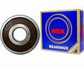 NSK BEARINGS 2PACK NSK 6200DDU 6200-2RS 10x30x9mm Made in Japan Double Rubber Sealed Deep Groove Ball Bearings