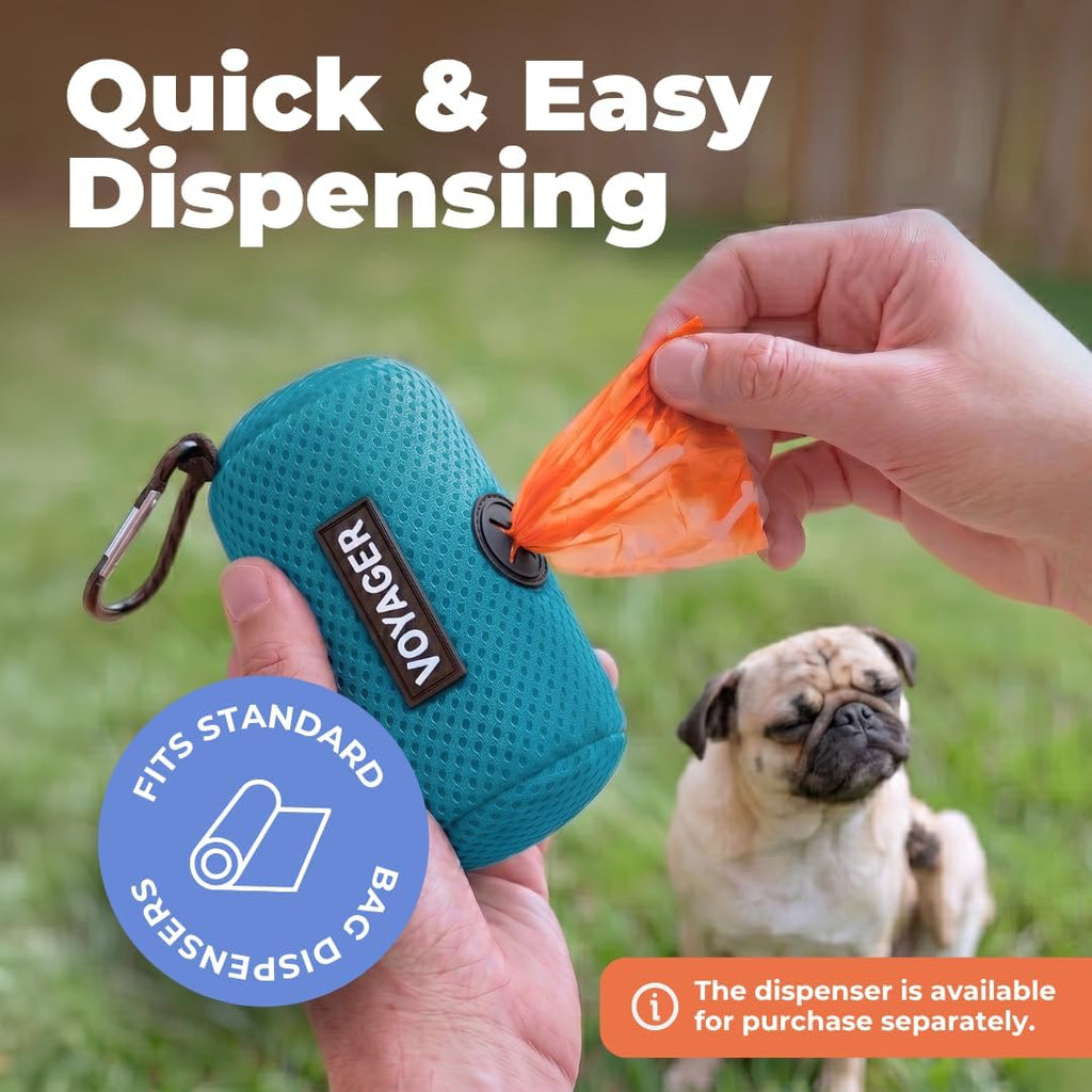 Dog Poop Bags for Waste Refuse Cleanup, Doggy Roll Replacements for Outdoor Puppy Walking and Travel, Leak Proof and