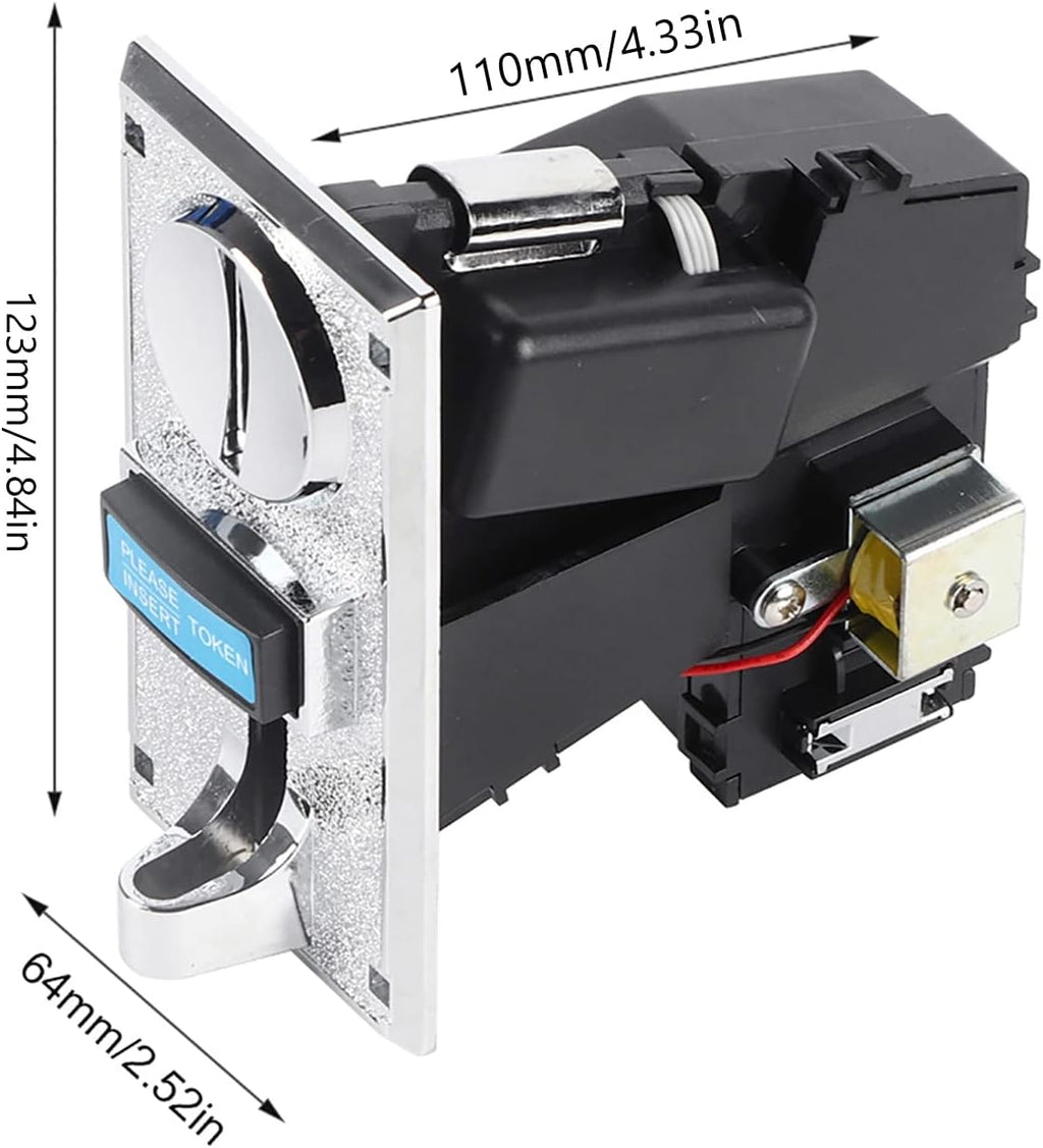 Multi Coin Acceptor Selector Slot,DC 12V for Arcade Game Mechanism Vending Machine High Accuracy 6 Kinds of Coins