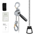 Mini Lever Chain Hoist,0.5 Ton/1100LBS 10FT Manual Come Along Puller | Aluminum Alloy Body with G80 Chain, Equipped