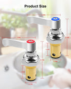 Hot & Cold Side Spindle Assembly Fit for T&S Brass Faucet