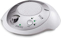 SoundSleep White Noise Sound Machine, Silver | Small Travel Size with 6 Relaxing Nature Sounds, Portable Therapy for