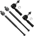 SCITOO 4pcs RWD Front Suspension Kit Inner Outer Tie Rod End Fit 2006-2010 For Dodge Charger 2008-2010 For Dodge Challenger 2005-2010 For Chrysler 300