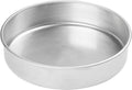 9" Red Heavy-Duty Round Layer Aluminum Cake Pan