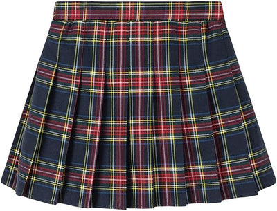 Little Girls Kids Uniform Pleated Skorts Summer Party School Tennis Skirts