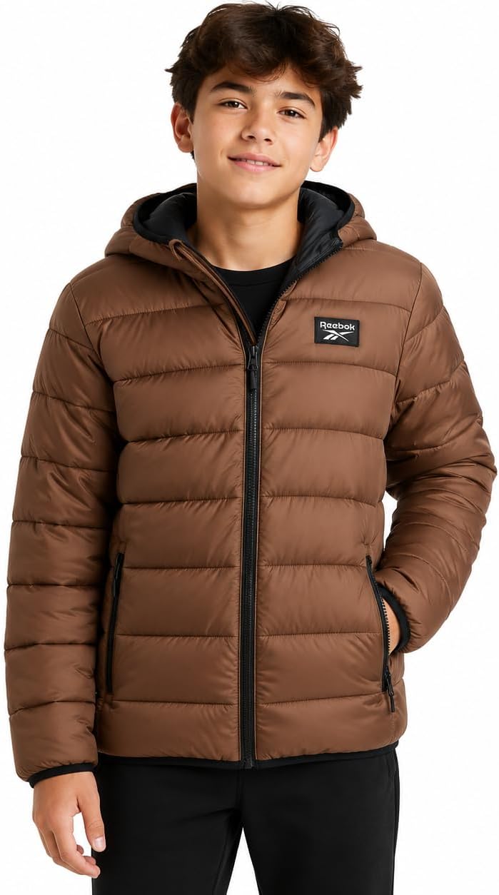 Boys Winter Coat Insulated Quilted Puffer Winter Jacket for Boys | Packable Design Travels Anywhere, Deep Pockets and