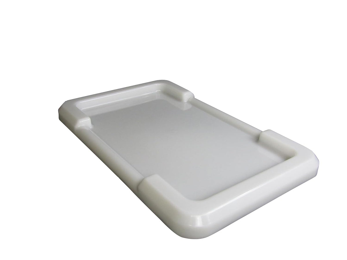 Channel L815C-W Lug Cover, Snap-on Lid Type, Durable Polyethylene Material, Stackable Lid Design, Fits to Channel