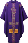 Catholic Priest Chasuble Church Mass Vestment Robe with Stole