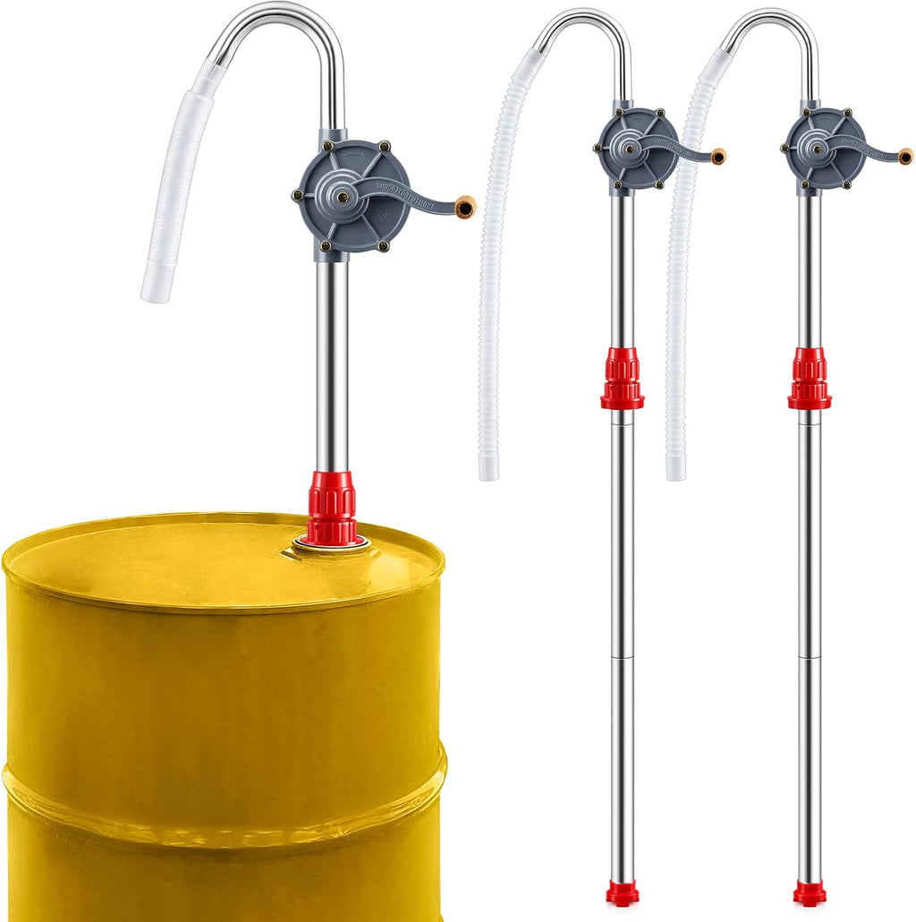 2 Pack 55 Gallon Drum Pump, Manual Barrel Pump for 15-55 Gal Oil