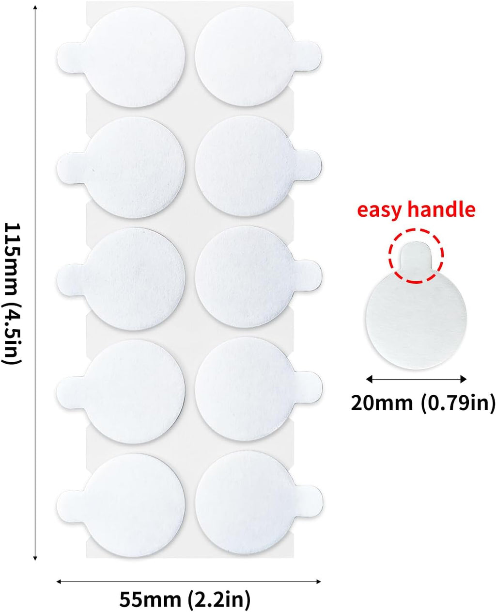 300Pcs Double Sided Dot Stickers,0.8" Adhesive Dots(20mm)