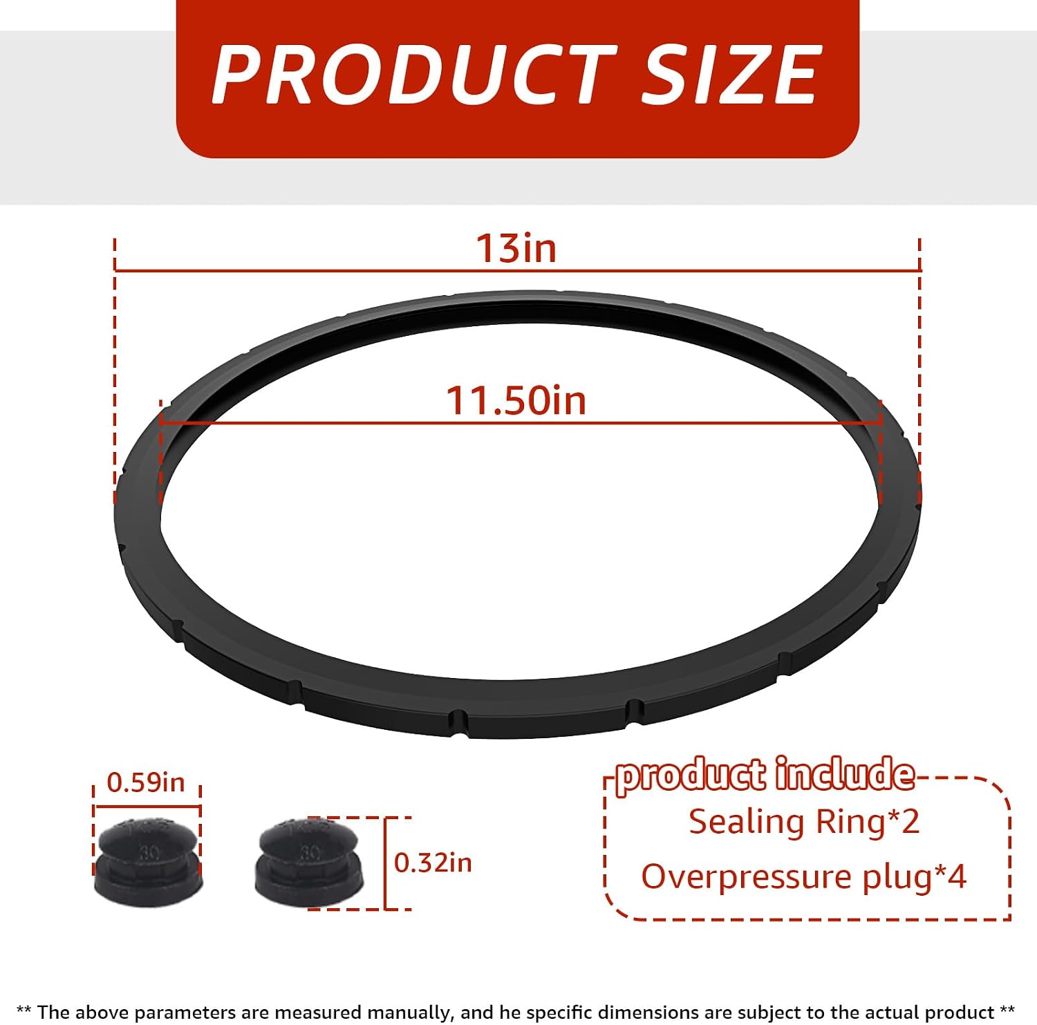 09985 Pressure Canner Sealing Ring Set for Presto 16 18 23 Quart Cooker