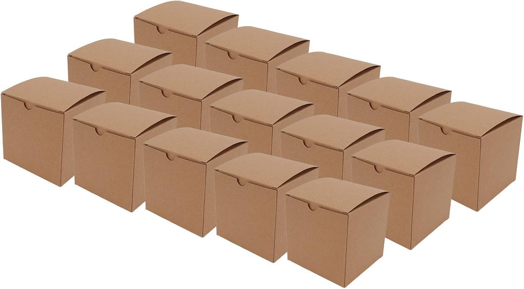 15PCS Bridesmaid Gift Box, Kraft Paper DIY Decoration Groomsmen Gift Box, Recyclable Small Gift Boxes with Ribbon for